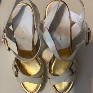 Audrey Brooke White Women's Sandals